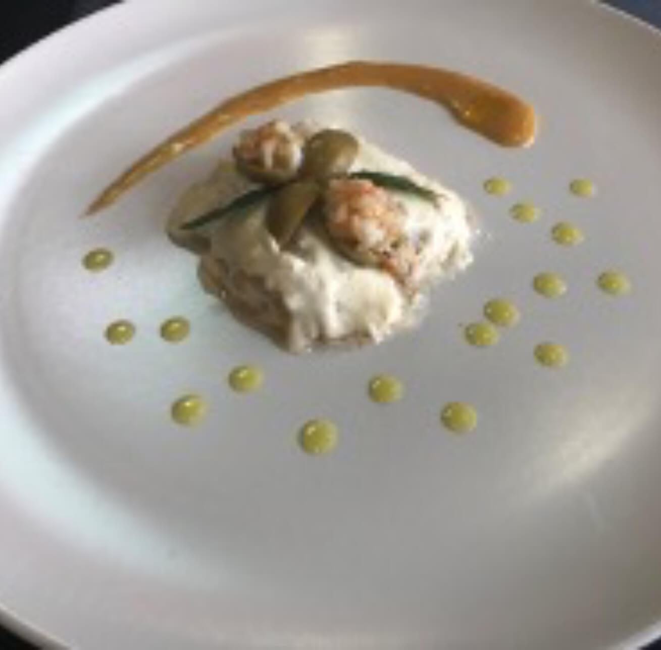 Receta de aceituna gordal con veolute de aceituna manzanilla