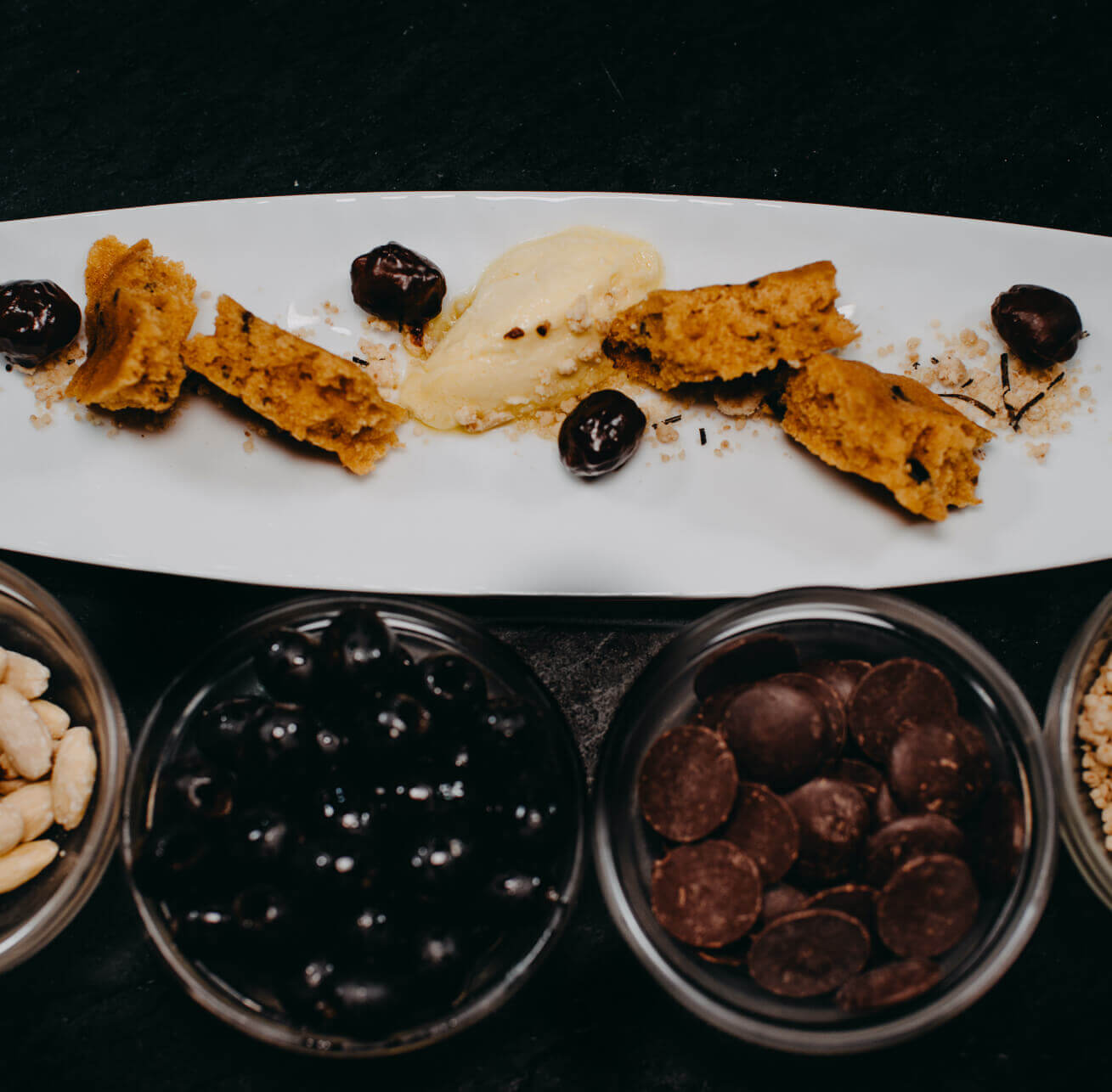 Postre de la Aceituna Cacereña de Miguel Puche