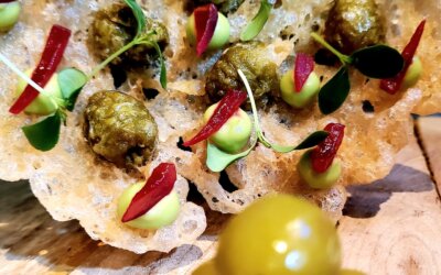 Aceitunas Manzanilla en tempura con cítricos