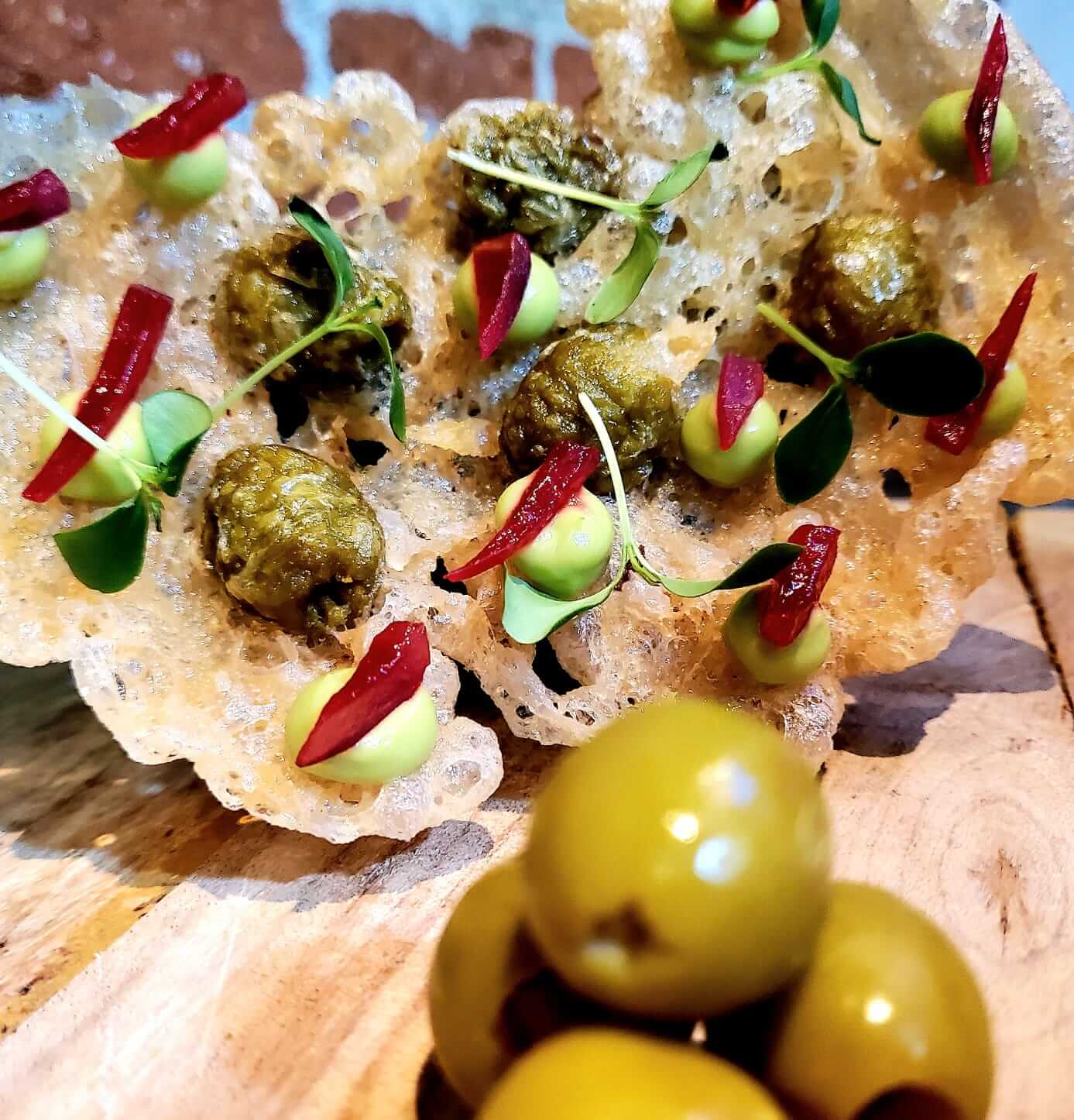 tempura con cítricos