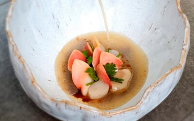 Sergi Arola condensa en sus Aceitunas de Autor el mar, la montaña, Chile y España